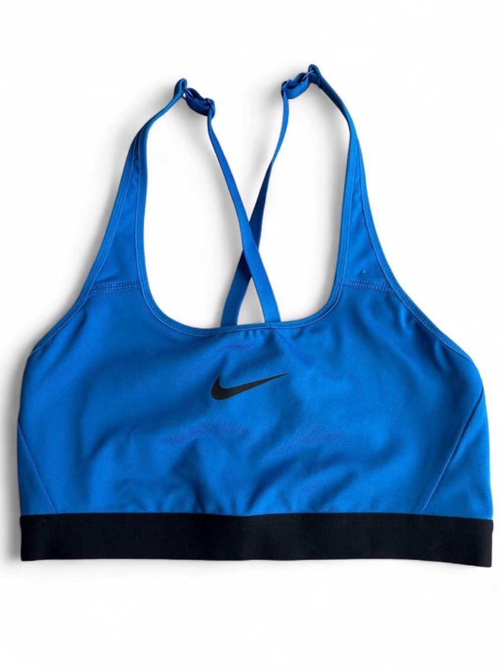 Nike Royal Blue & Black Strappy Sports Bra